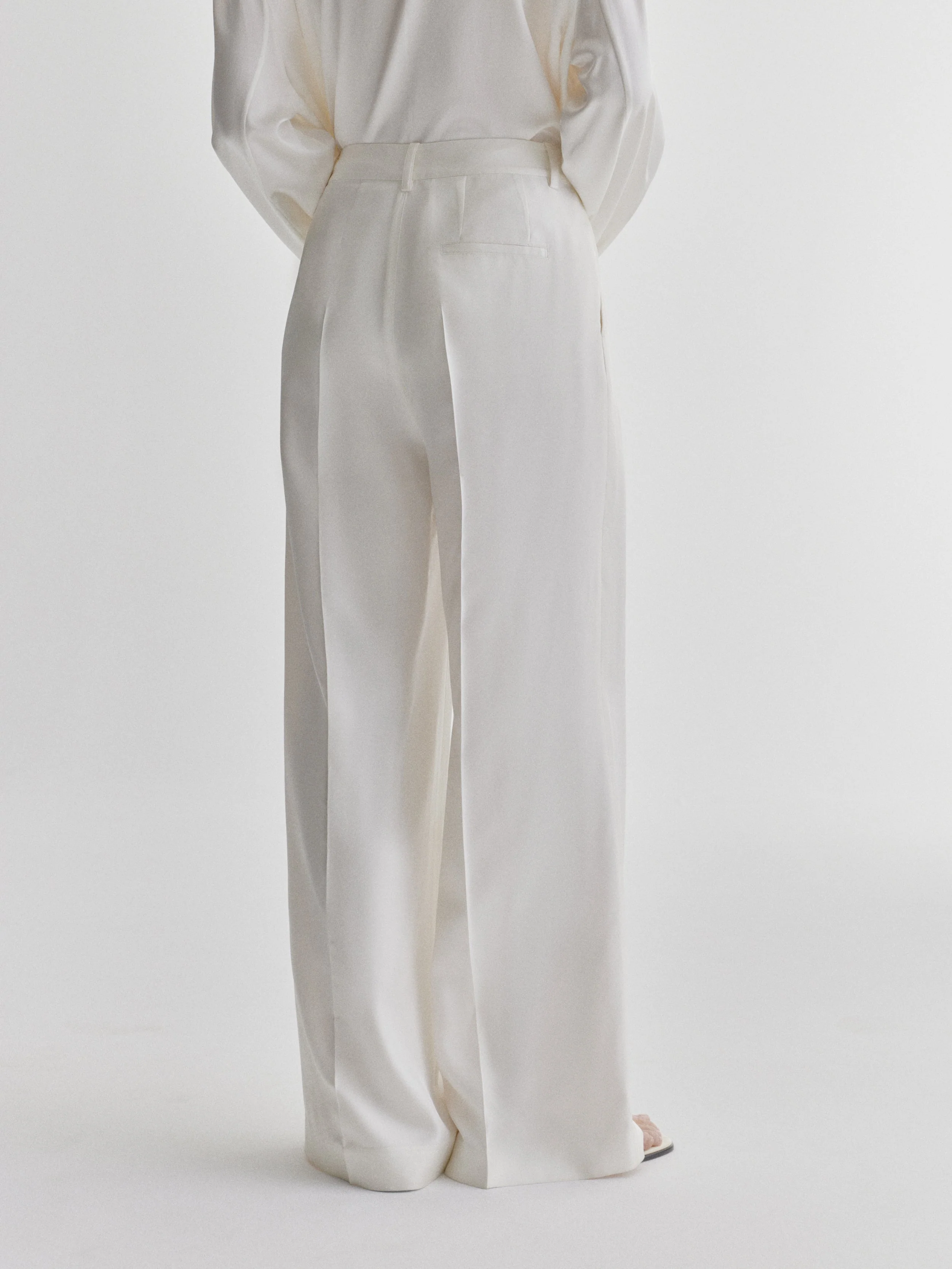 Tailored Wide Leg Trousers - Image 4